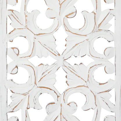 Wooden Handmade Intricately Carved Floral Home Wall Decor